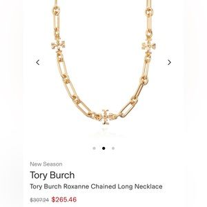 Tory Burch Roxanne Chain Long Necklace